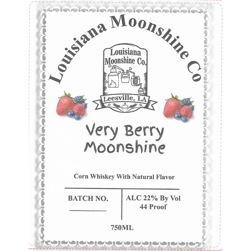 Louisiana Moonshine Co Very Berry Moonshine - Goro&