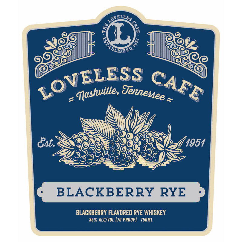 Loveless Cafe Blackberry Rye Whiskey - Goro&