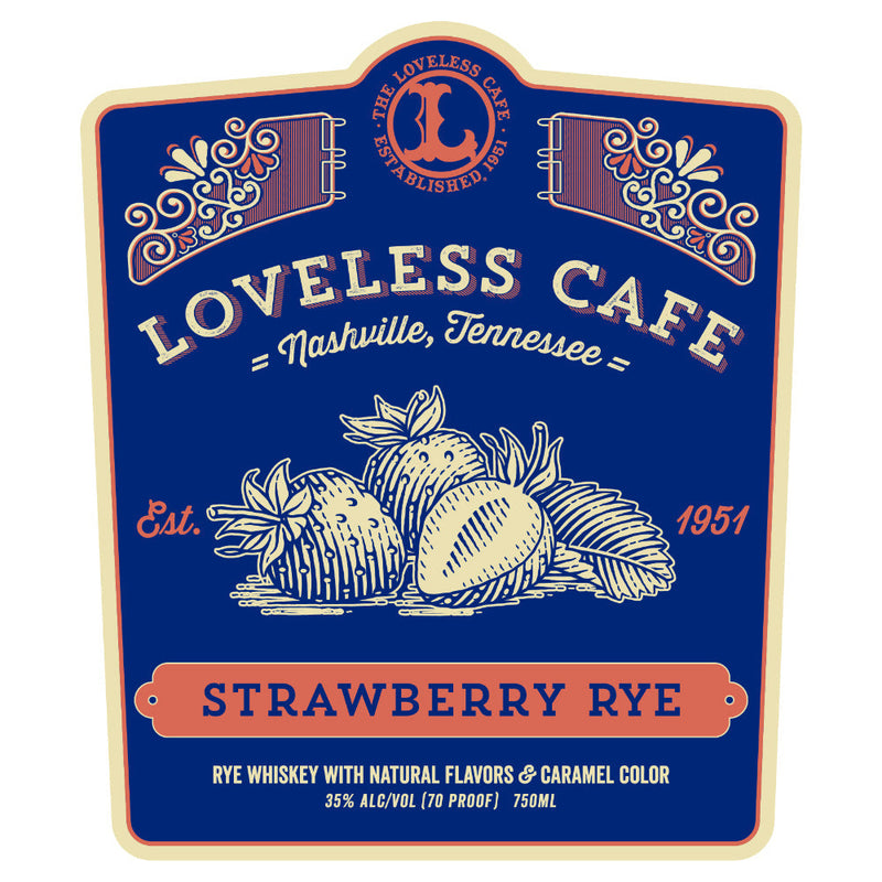 Loveless Cafe Strawberry Rye Whiskey - Goro&