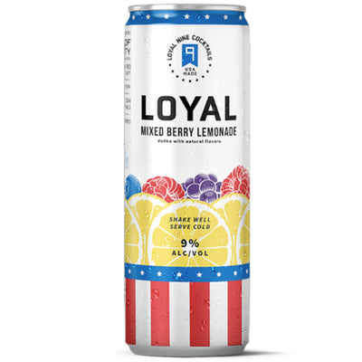 Loyal 9 Cocktails Mixed Berry Lemonade 4 Pack - Goro's Liquor