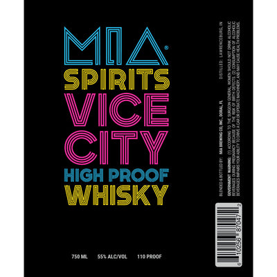 M.I.A. Spirits Vice City High Proof Whisky - Goro's Liquor