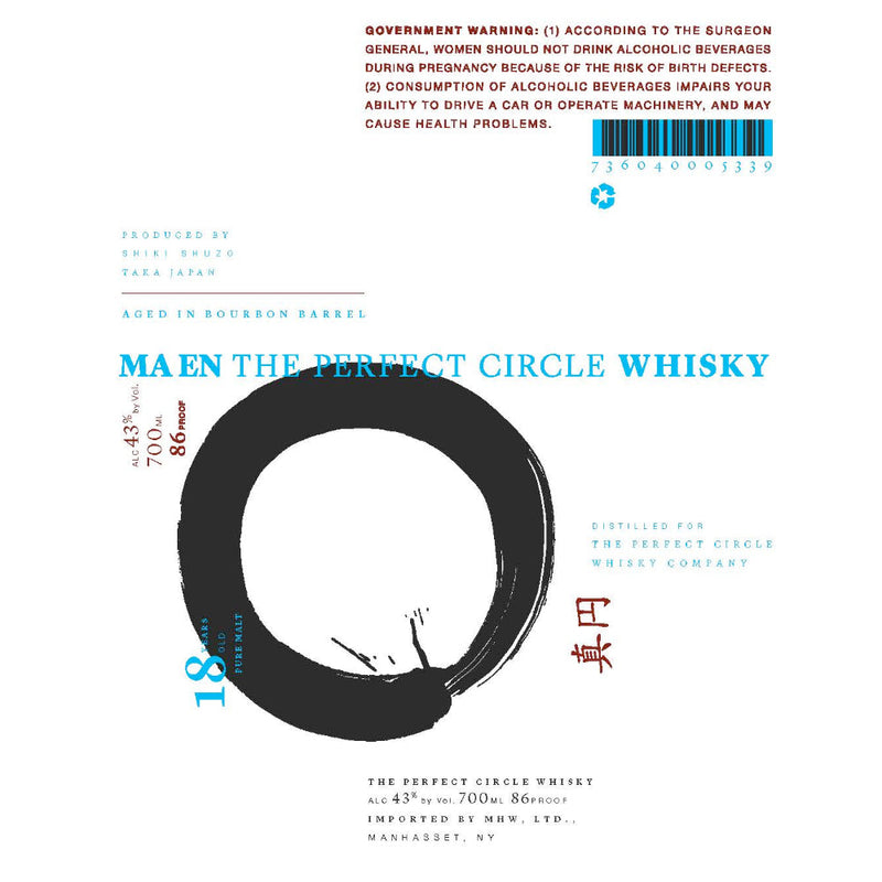 Maen 18 Years Old The Perfect Circle Whisky - Goro&
