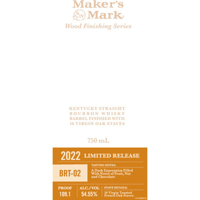 Maker’s Mark BRT-02 Wood Finishing Series 2022 - Goro's Liquor