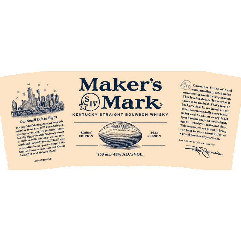 Maker’s Mark Dallas Edition Bourbon 2023 Season - Goro&