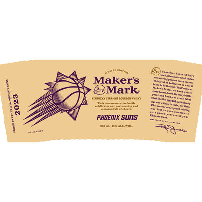 Maker’s Mark Phoenix Suns Straight Bourbon 2023 Release - Goro's Liquor