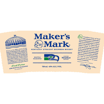 Maker’s Mark Seattle Seahawks Throwback Limited Edition - Goro's Liquor