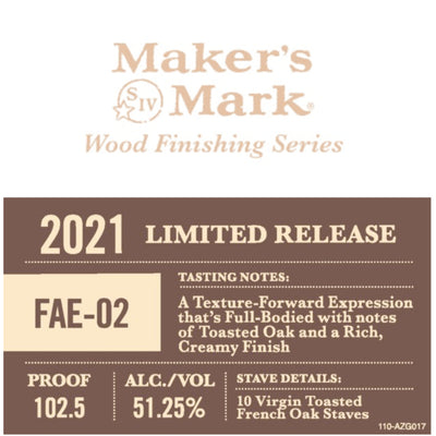 Maker’s Mark FAE-02 Wood Finishing Series 2021 - Goro's Liquor