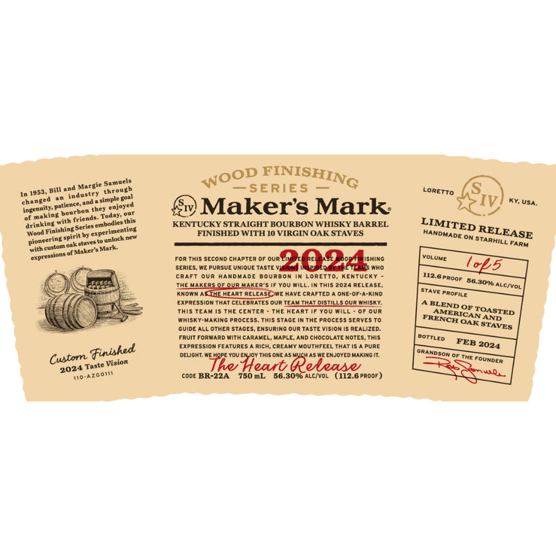 Maker’s Mark Wood Finishing Series 2024 The Heart Release - Goro&