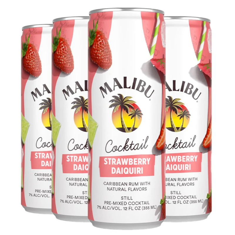 Malibu Strawberry Daiquiri Canned Cocktails - Goro&