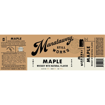 Manatawny Still Works Maple Flavored Whiskey - Goro's Liquor