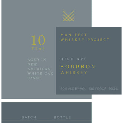 Manifest Whiskey Project 10 Year Old High Rye Bourbon - Goro's Liquor