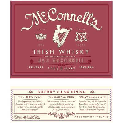 McConnell’s Sherry Cask Finish Irish Whiskey - Goro's Liquor