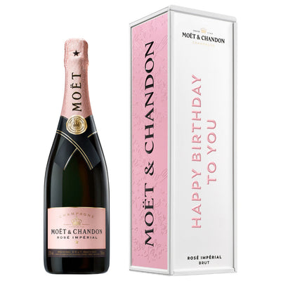 Moët Impérial Rosé "Happy Birthday To You" Cardboard Box - Goro's Liquor