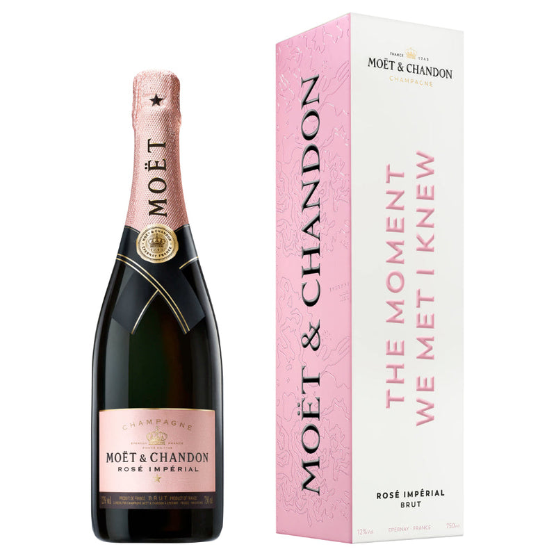 Moët Impérial Rosé "The Moment We Met I Knew" Cardboard Box - Goro&