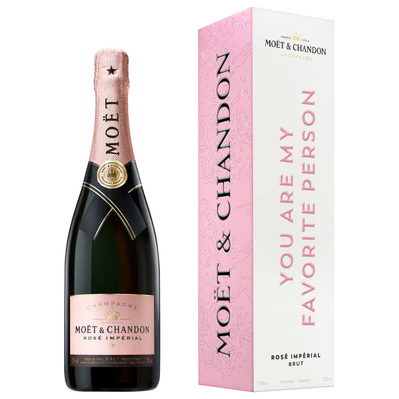 Moët Impérial Rosé "You Are My Favorite Person" Cardboard Box - Goro&