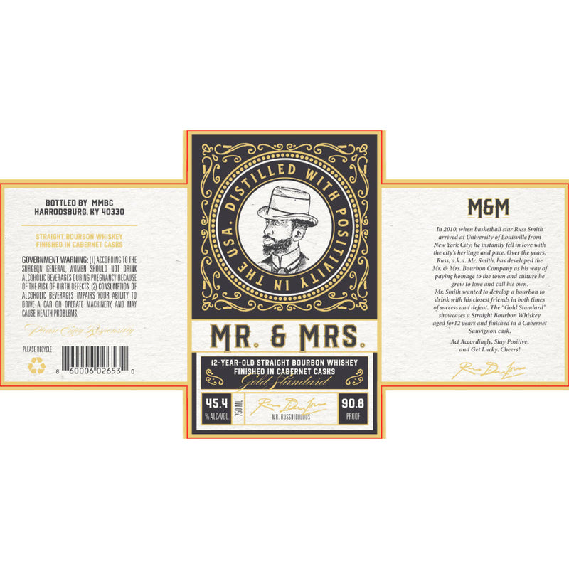 Mr. & Mrs. 12 Year Bourbon Finished in Cabernet Casks - Goro&