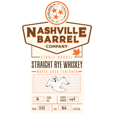 Nashville Barrel Company Single Barrel Rye Finished In Maple Casks - Goro's Liquor