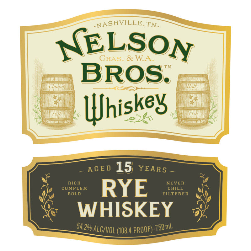 Nelson Bros 15 Year Old Rye Whiskey - Goro&