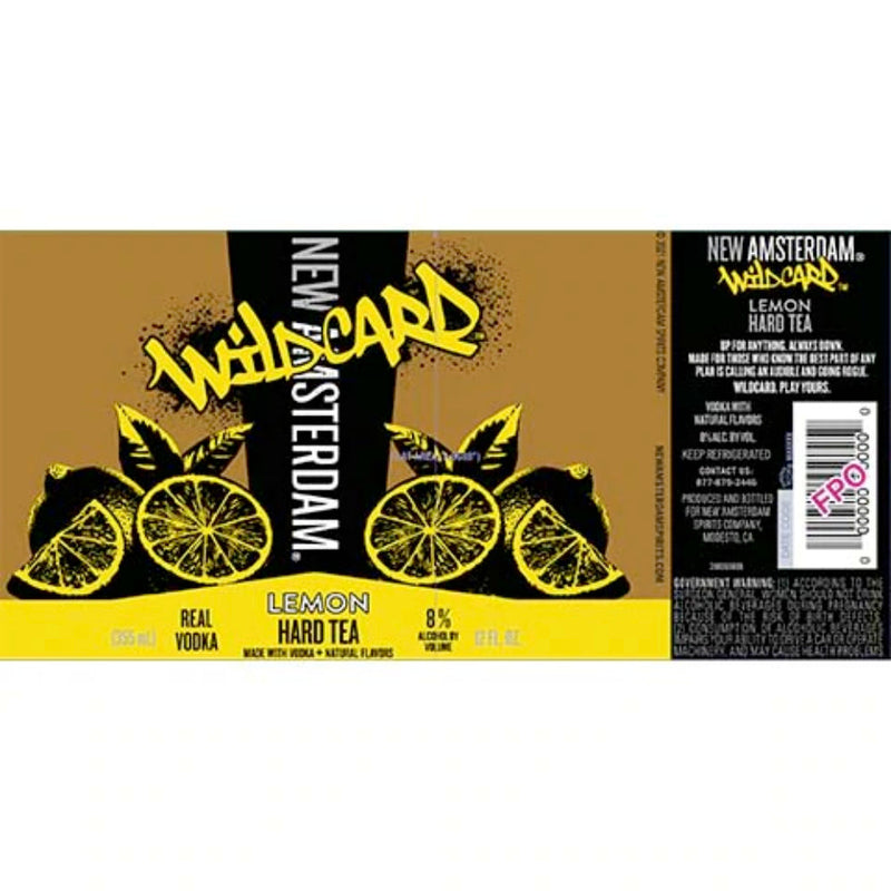 New Amsterdam Wildcard Lemon Hard Tea 4PK - Goro&