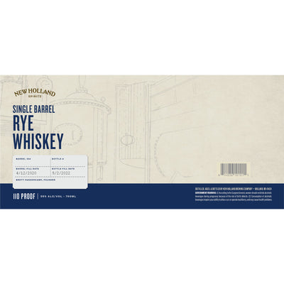 New Holland Single Barrel Rye Whiskey - Goro's Liquor