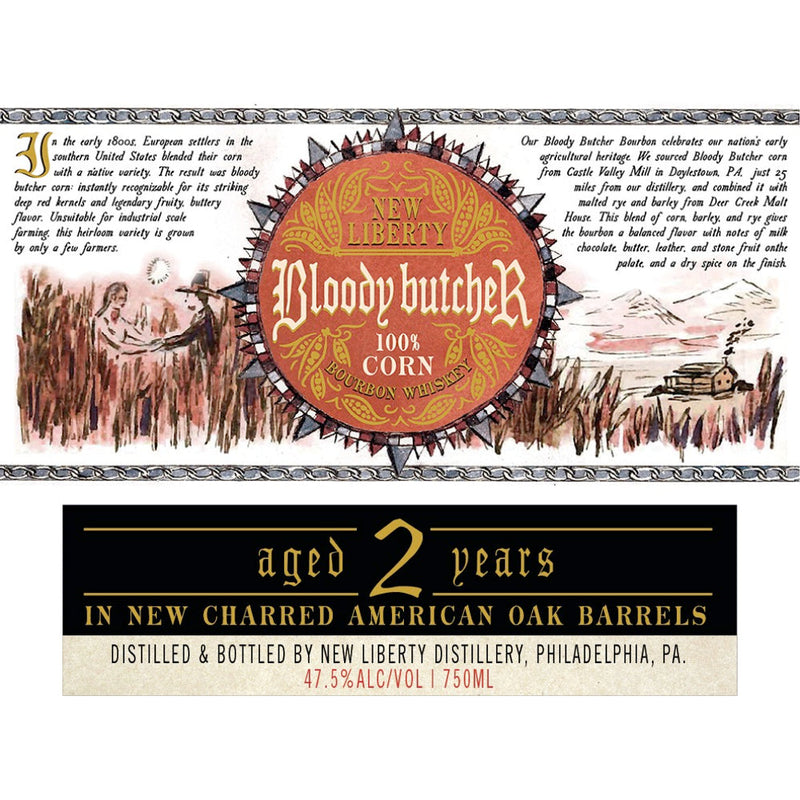 New Liberty Bloody Butcher 100% Corn Bourbon Aged 2 Years - Goro&