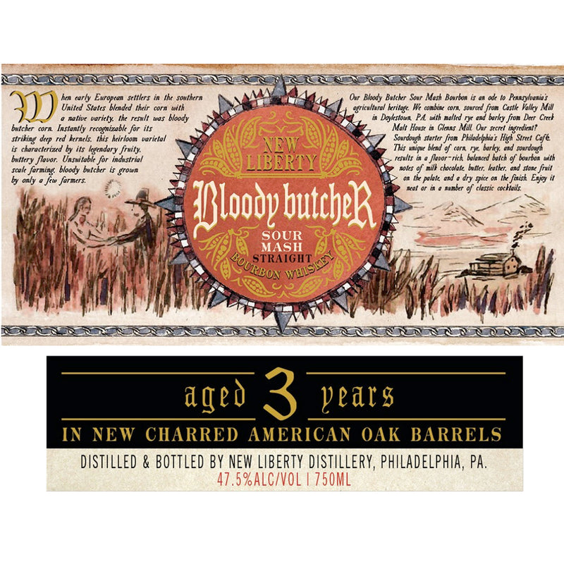 New Liberty Bloody Butcher Sour Mash Bourbon Aged 3 Years - Goro&