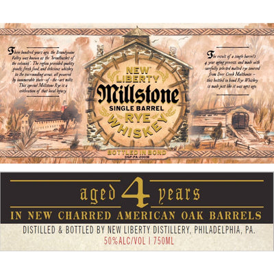 New Liberty Millstone Single Barrel Bottled in Bond Rye - Goro's Liquor