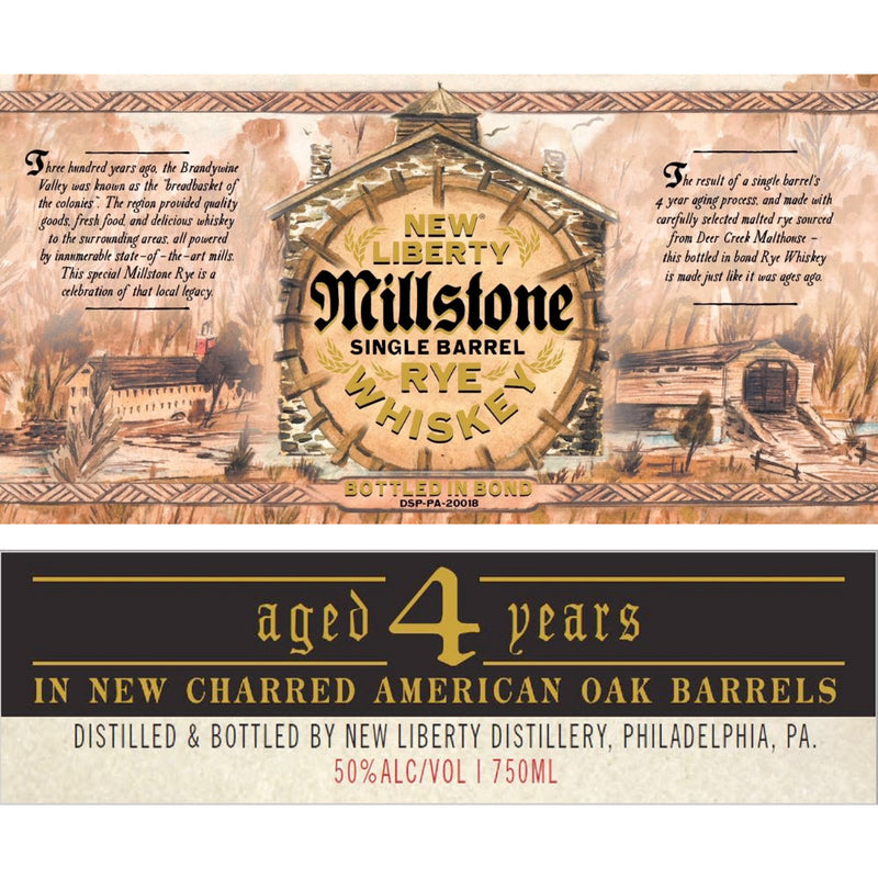 New Liberty Millstone Single Barrel Bottled in Bond Rye - Goro&