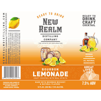 New Realm Bourbon Lemonade Craft Cocktail - Goro's Liquor