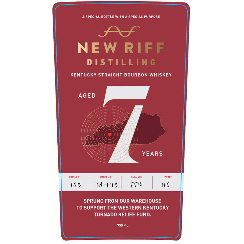 New Riff 7 Year Old Tornado Relief Bourbon - Goro&