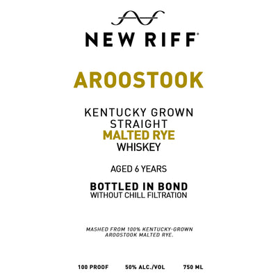 New Riff Aroostook 6 Year Old Bottled in Bond Straight Malted Rye - Goro's Liquor