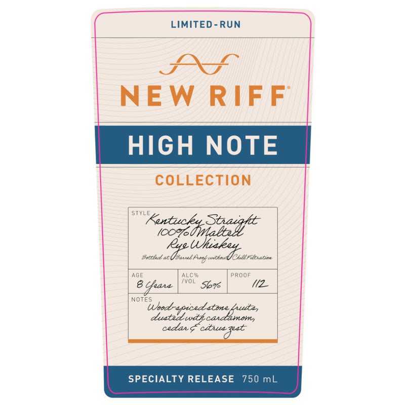 New Riff High Note Collection Kentucky Straight 100% Malted Rye Whiskey - Goro&