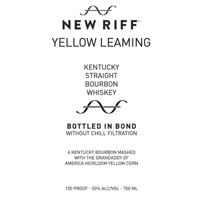 New Riff Yellow Leaming Bottled in Bond Kentucky Straight Bourbon - Goro's Liquor