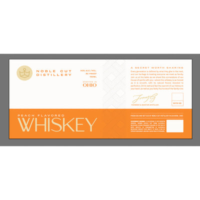 Noble Cut Distillery Peach Flavored Whiskey - Goro's Liquor
