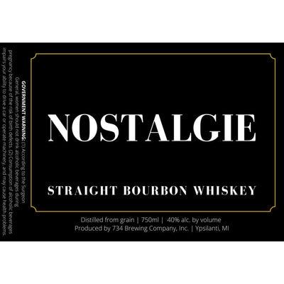 Nostalgie Straight Bourbon Whiskey - Goro's Liquor