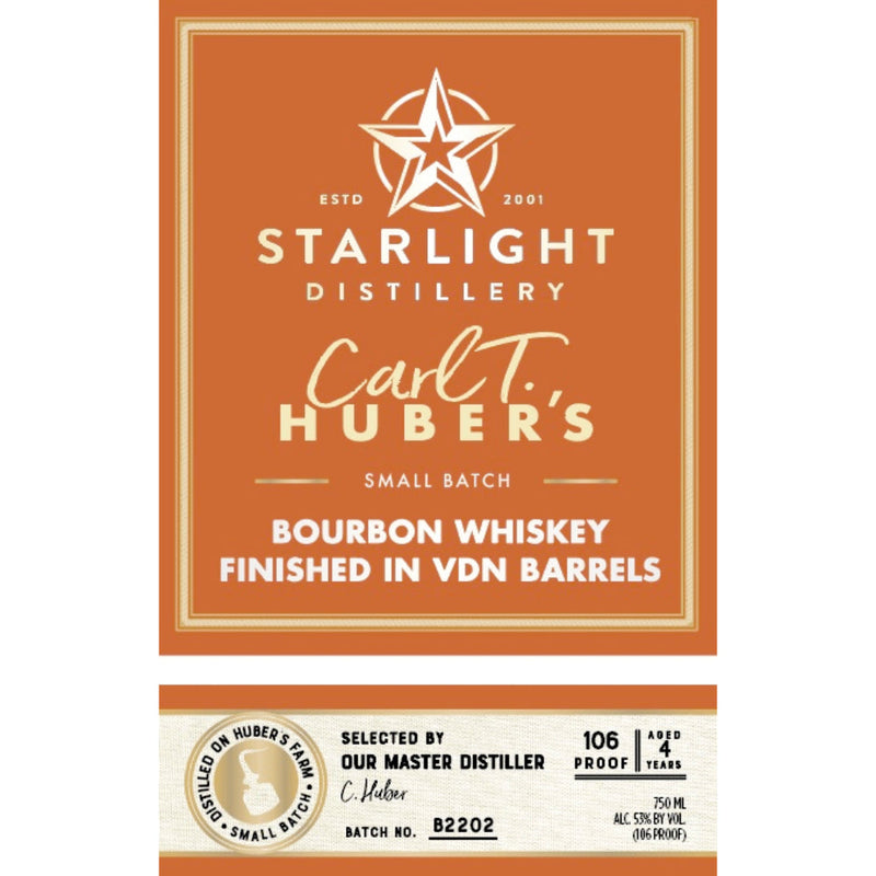 Starlight Bourbon Finished In VDN Barrels - Goro&