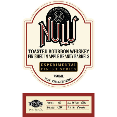 Nulu Toasted Bourbon Finished in Apple Brandy Barrels - Goro's Liquor