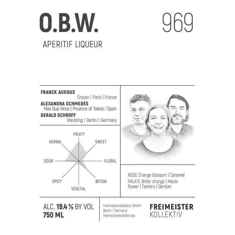 O.B.W. 969 Aperitif Liqueur - Goro&