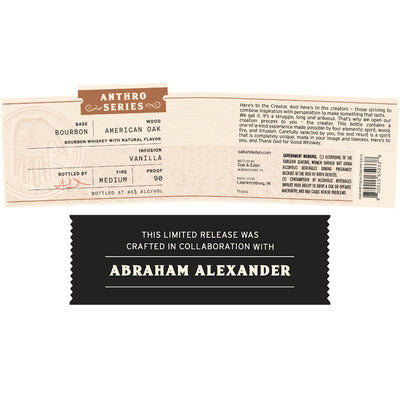 Oak & Eden Anthro Series Abraham Alexander Bourbon - Goro's Liquor