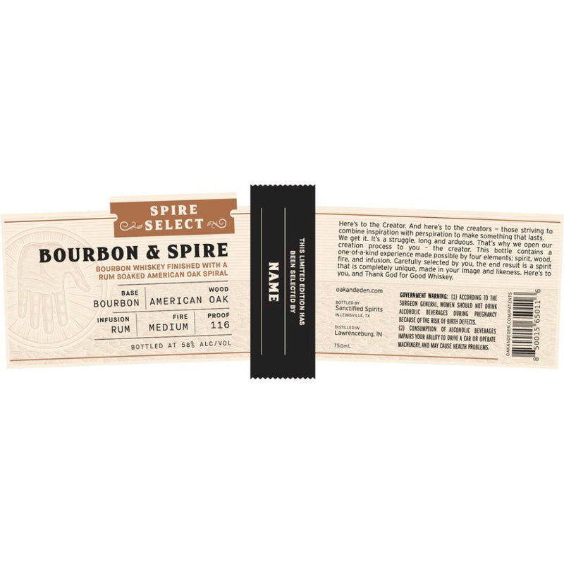 Oak & Eden Bourbon & Spire Single Barrel - Goro&