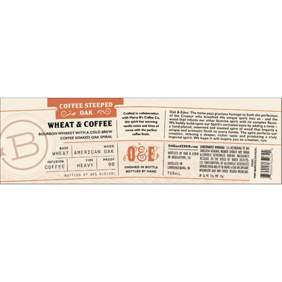 Oak & Eden Wheat & Coffee Bourbon - Goro's Liquor