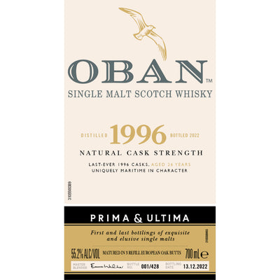 Oban 1996 Prima & Ultima Single Malt Scotch 26 Year Old - Goro's Liquor