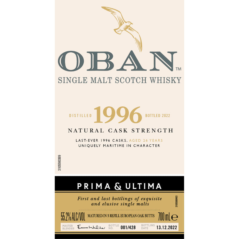 Oban 1996 Prima & Ultima Single Malt Scotch 26 Year Old - Goro&
