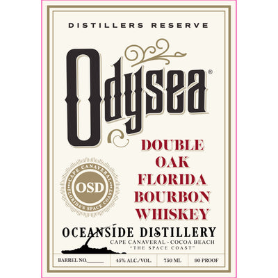 Oceanside Distillery Odysea Double Oaked Florida Bourbon - Goro's Liquor