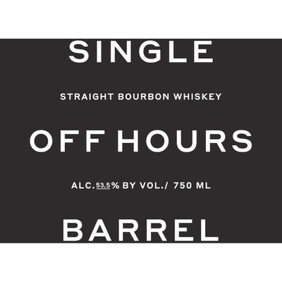 Off Hours Single Barrel Bourbon Whiskey - Goro's Liquor