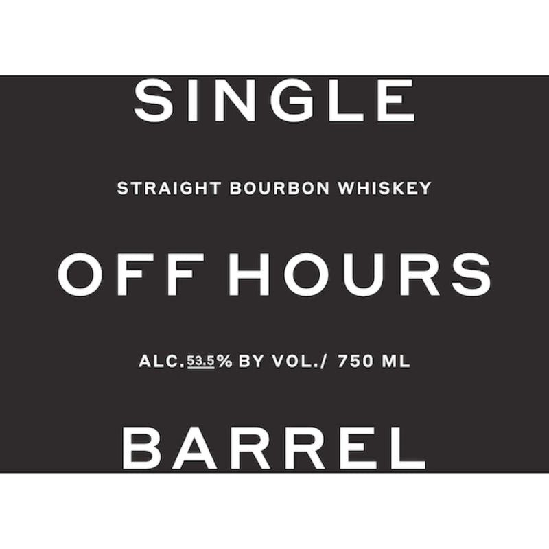 Off Hours Single Barrel Bourbon Whiskey - Goro&