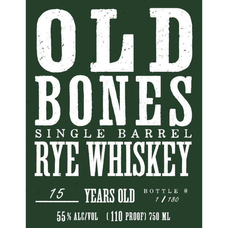 Old Bones 15 Year Single Barrel Rye - Goro&