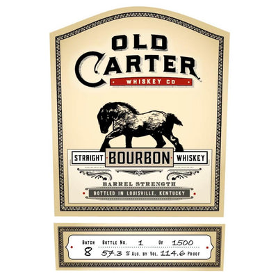 Old Carter Barrel Strength Batch 8 - Goro's Liquor