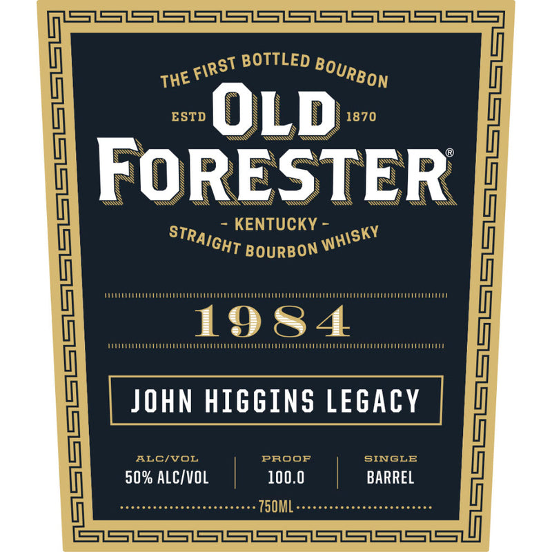 Old Forester 1984 John Higgins Legacy Bourbon - Goro&