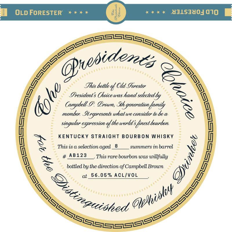 Old Forester The Presidents Choice 9 Year Old - Goro&